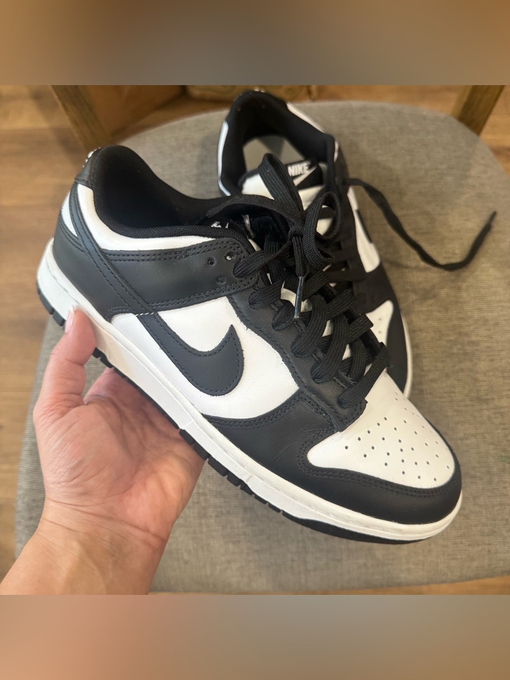 Nike Black & White Panda Dunk Low-Top Sneakers